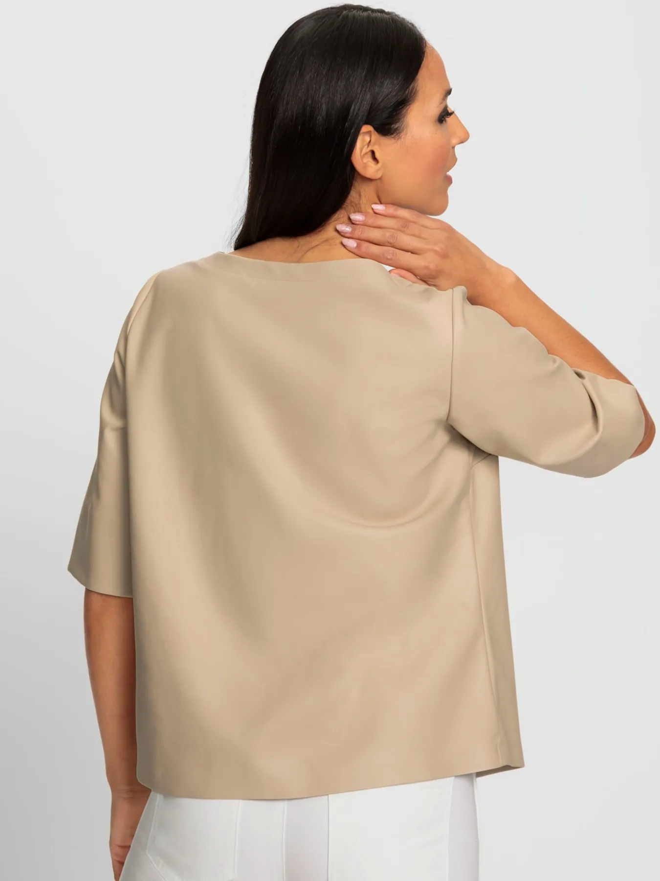 T-shirt imitation cuir souple
