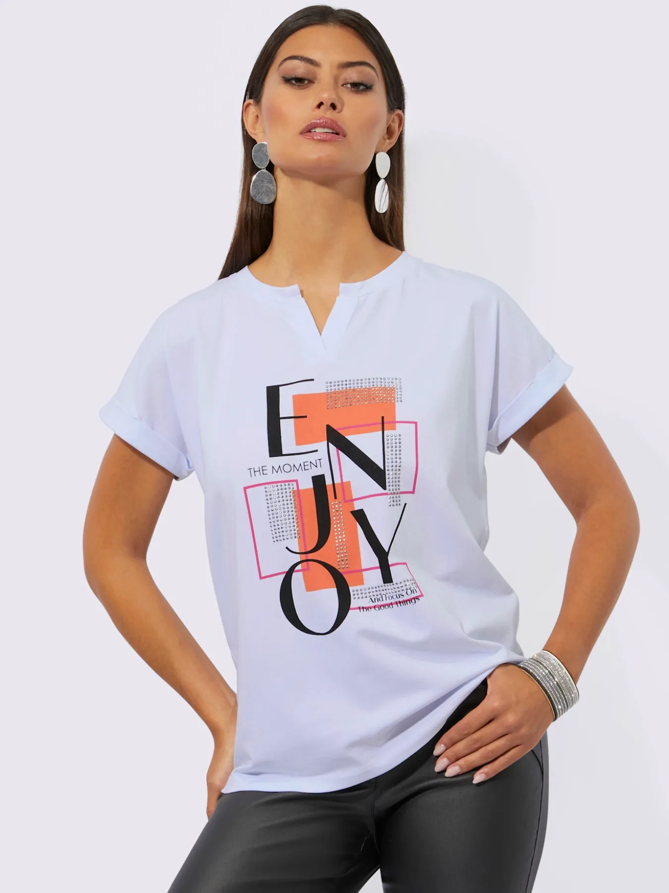 T-shirt imprimé 95% coton