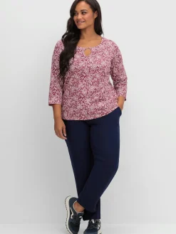 T-shirt imprimé 50% coton et 50% modal