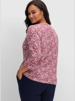 T-shirt imprimé 50% coton et 50% modal