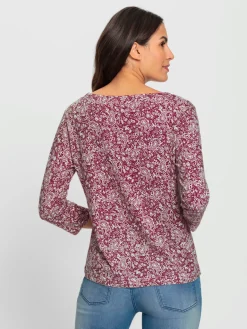 T-shirt imprimé 50% coton et 50% modal