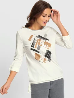 T-shirt imprimé 50% coton et 50% modal