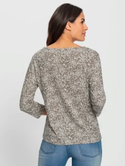 T-shirt imprimé 50% coton et 50% modal