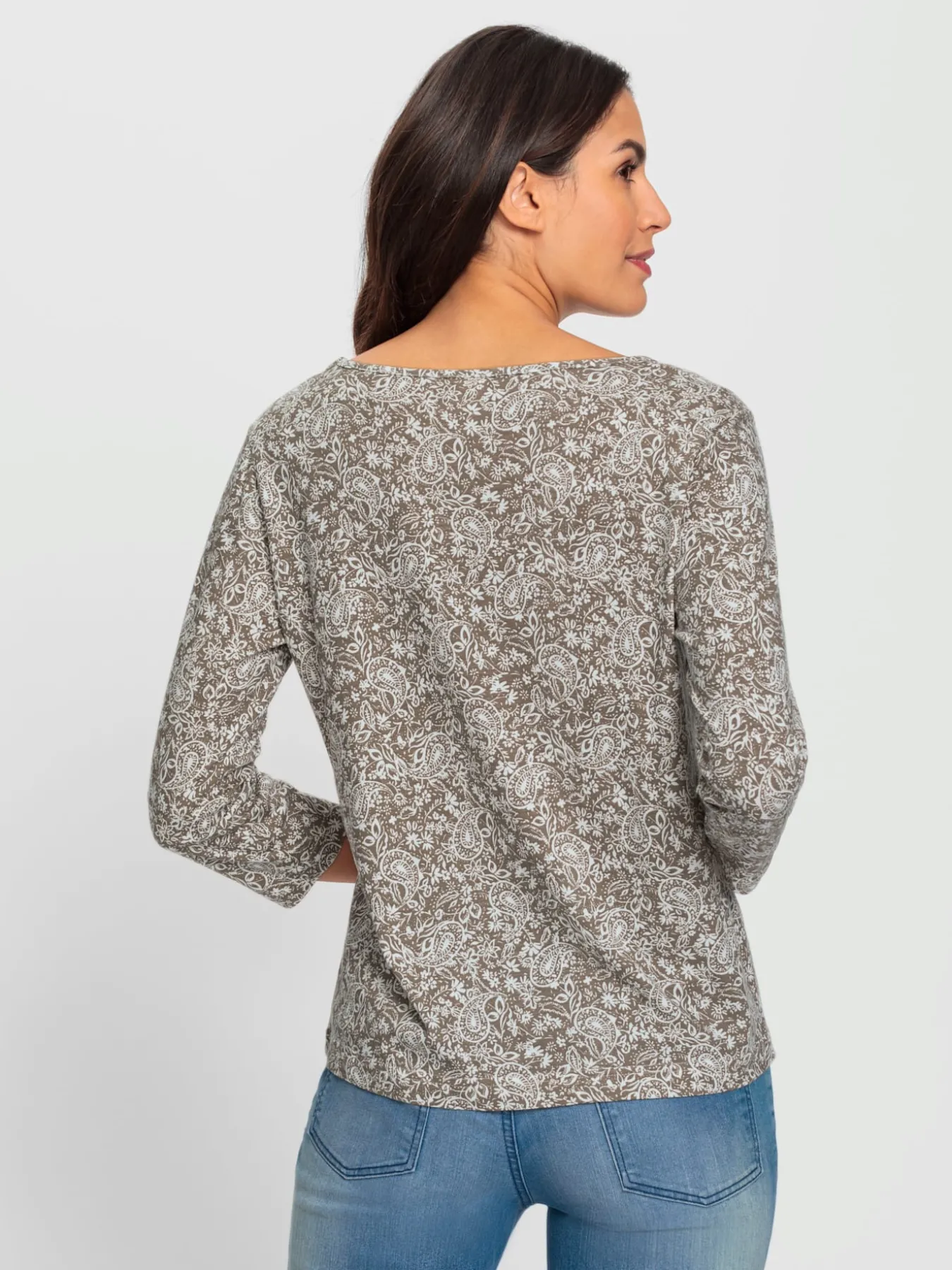 T-shirt imprimé 50% coton et 50% modal