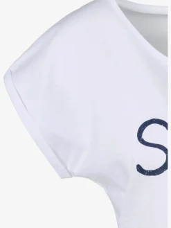 T-shirt imprimé « smile » tendance devant