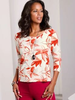 T-shirt imprimé avec viscose (ecovero)