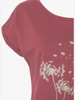 T-shirt imprimé fantaisie « pissenlit » devant