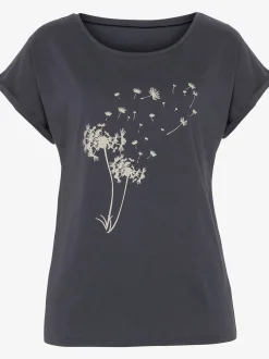 T-shirt imprimé fantaisie « pissenlit » devant