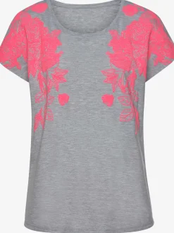 T-shirt imprimé fluo sur les manches