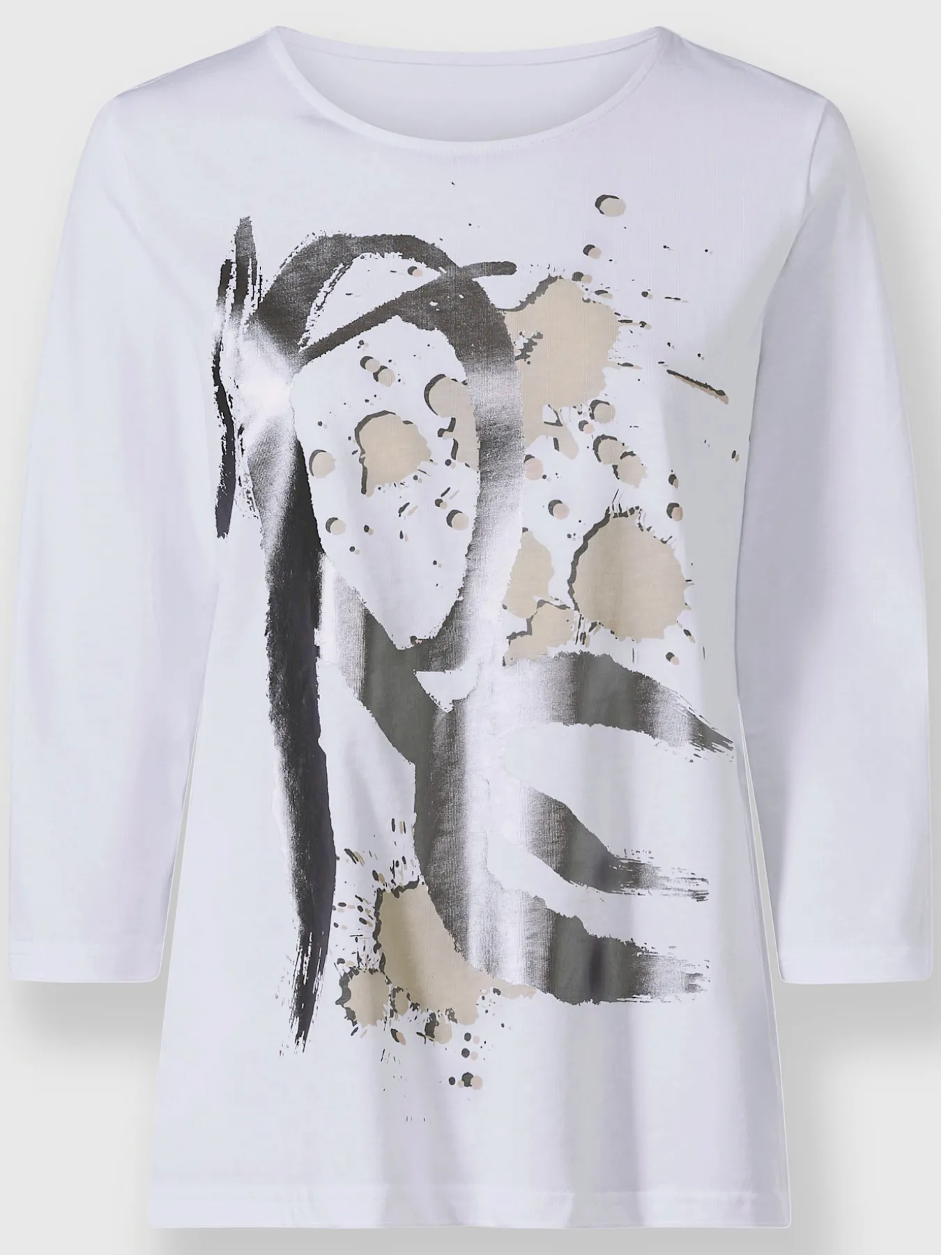 T-shirt imprimé imprimé feuille brillant