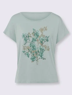 T-shirt imprimé imprimé floral devant
