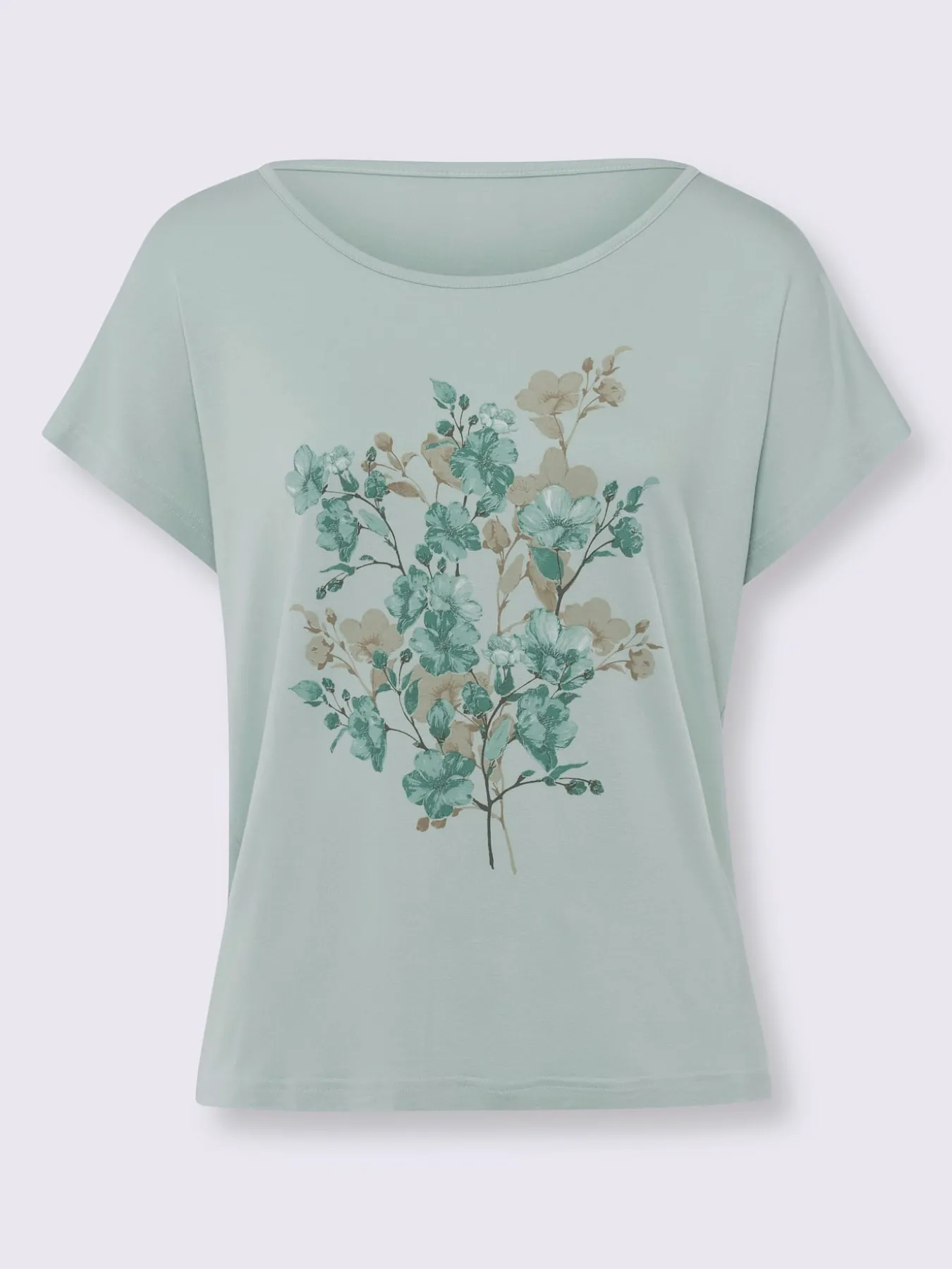 T-shirt imprimé imprimé floral devant