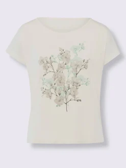 T-shirt imprimé imprimé floral devant