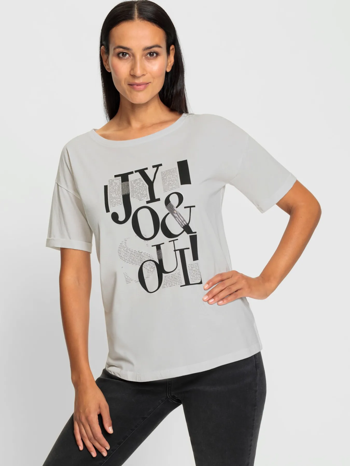 T-shirt imprimé inscription tendance