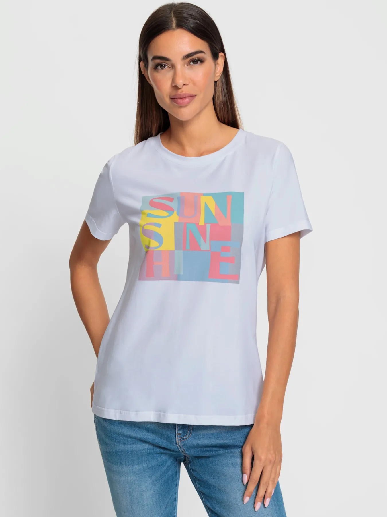 T-shirt imprimé joli imprimé devant