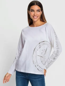 T-shirt imprimé joli imprimé feuille devant