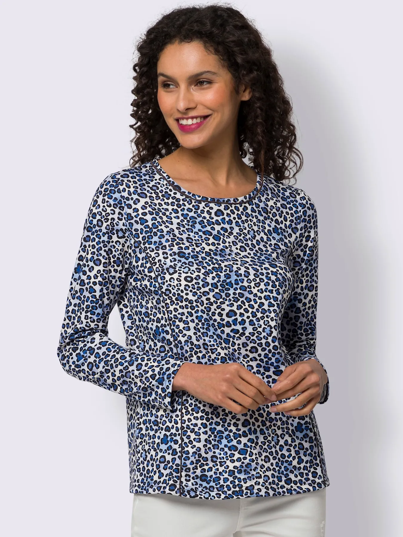 T-shirt imprimé joli motif léopard