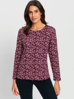 T-shirt imprimé joli motif floral