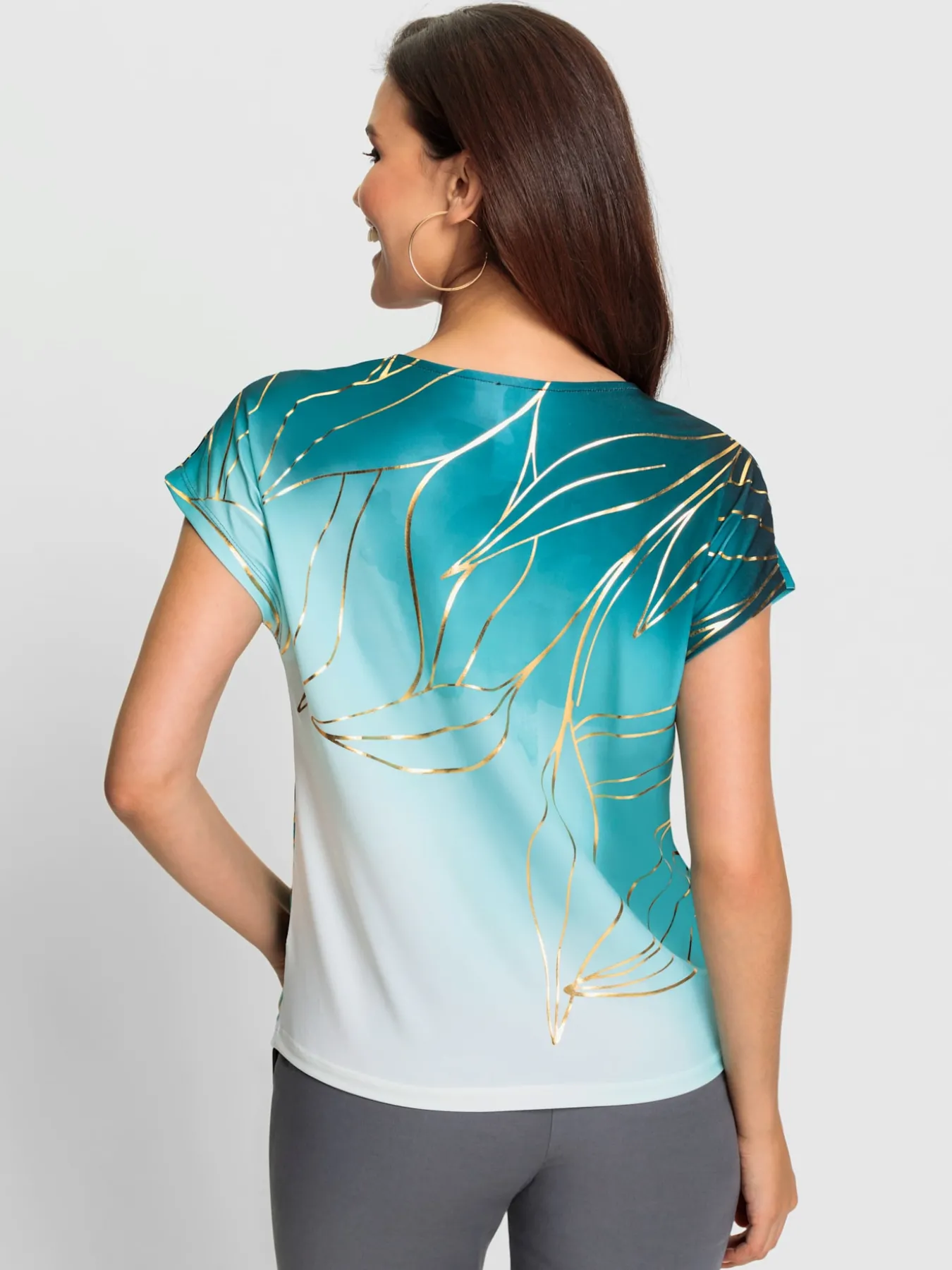 T-shirt imprimé matière supérieure facile d'entretien