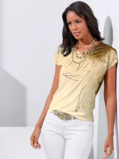 T-shirt imprimé matière supérieure facile d'entretien