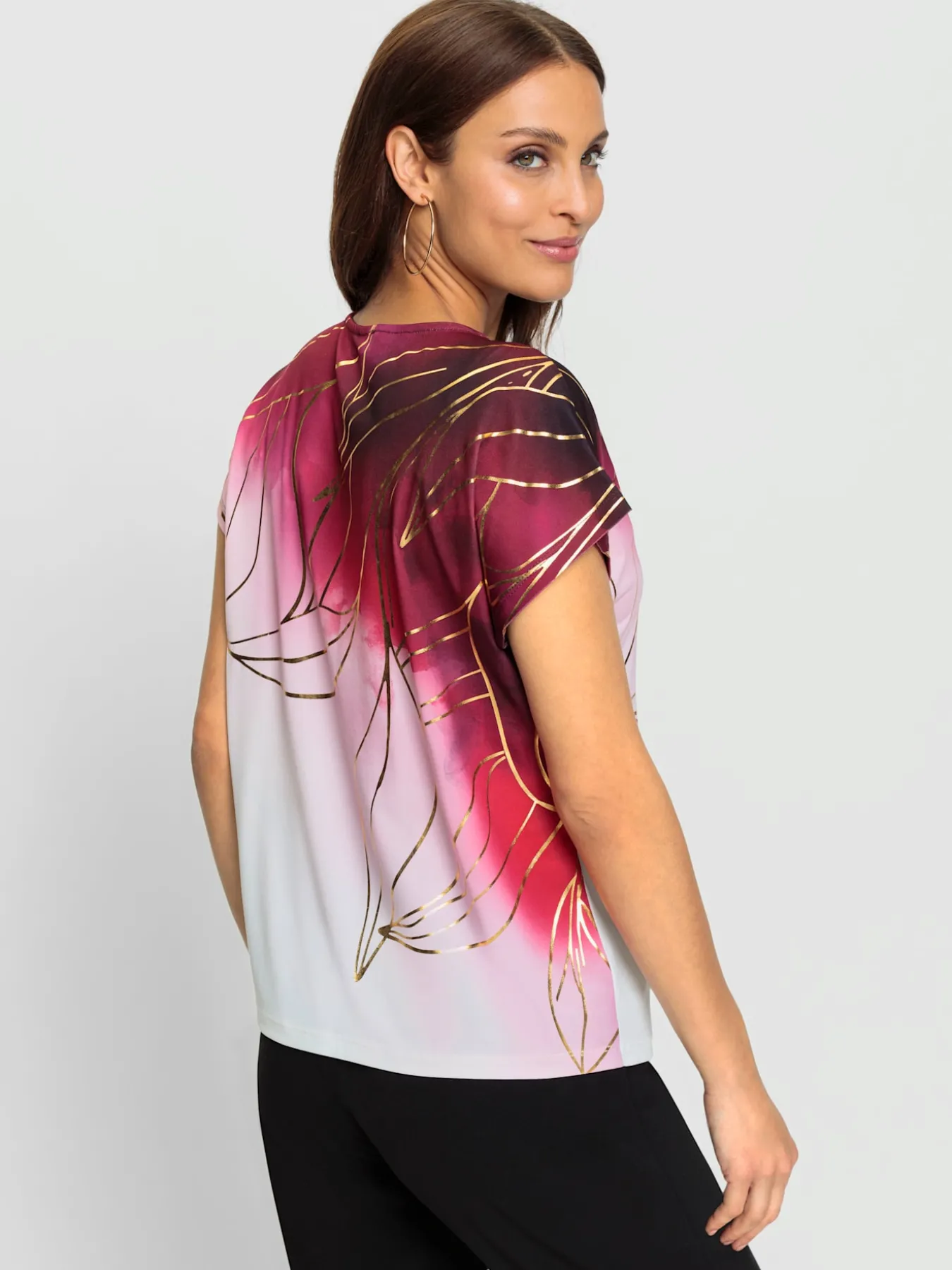 T-shirt imprimé matière supérieure facile d'entretien