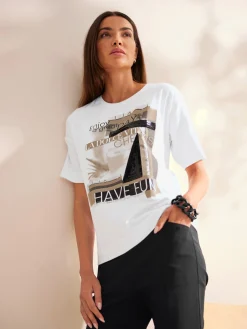 T-shirt imprimé qualité coton doux sur la peau