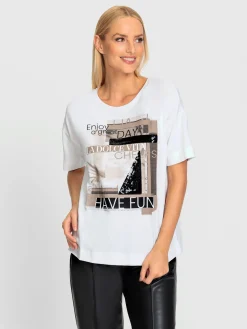 T-shirt imprimé qualité coton doux sur la peau
