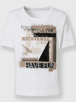 T-shirt imprimé qualité coton doux sur la peau