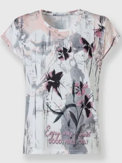 T-shirt imprimé ravissant tissu imprimé