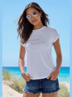 T-shirt imprimé tendance devant