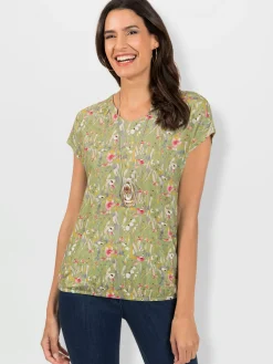 T-shirt imprimé viscose