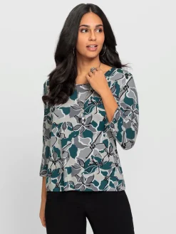 T-shirt imprimé viscose