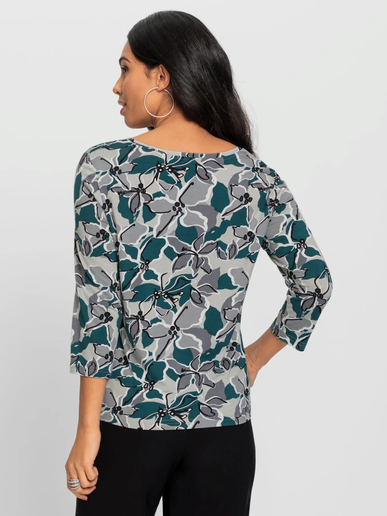 T-shirt imprimé viscose