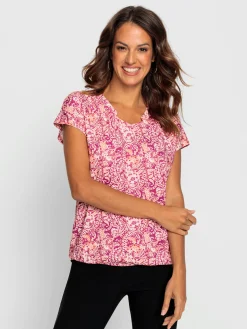 T-shirt imprimé viscose