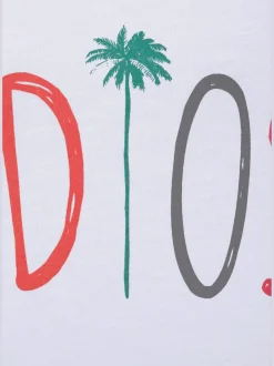 T-shirt inscription « adios » tendance devant