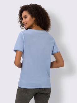 T-shirt jolie broderie