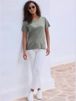 T-shirt logo imprimé devant