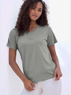 T-shirt logo imprimé devant