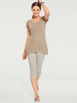 T-shirt long coupe évasée tendance