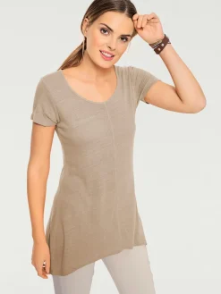 T-shirt long coupe évasée tendance