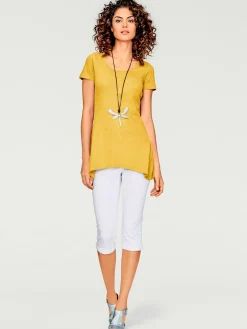 T-shirt long coupe évasée tendance