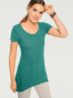 T-shirt long coupe évasée tendance