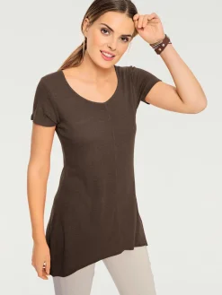 T-shirt long coupe évasée tendance