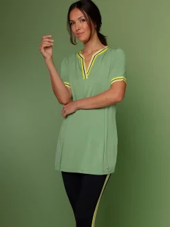 T-shirt long en modal jersey fin