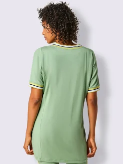 T-shirt long en modal jersey fin