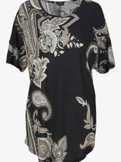 T-shirt long encolure ronde