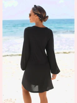 T-shirt long encolure ronde
