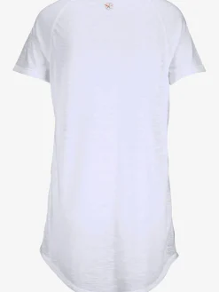 T-shirt long imprimé néon tendance