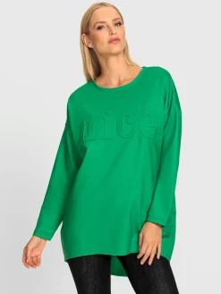 T-shirt long inscription tendance