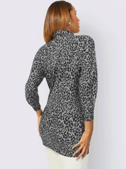 T-shirt long jacquard